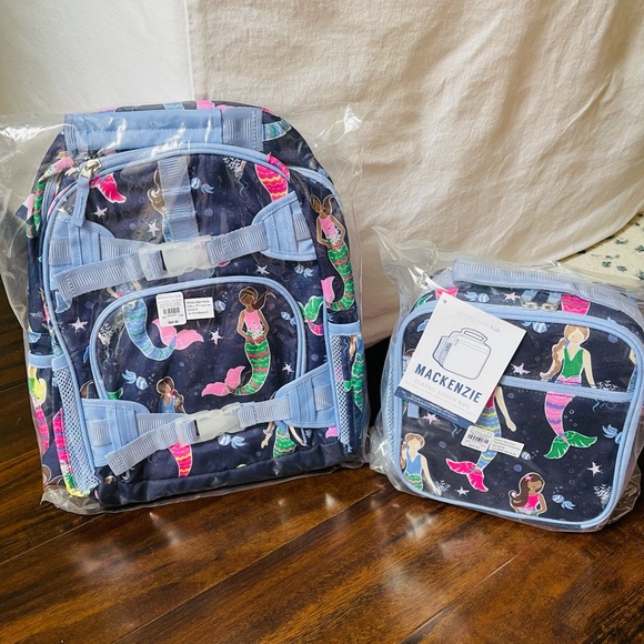 Pottery Barn Kids Handbags - Pottery barn mernaid backpack and lunbox